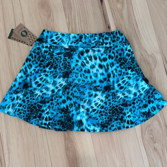 NWT Dona Jo turquoise Animal Print tennis / pickleball / golf skirt XL - Picture 5 of 6